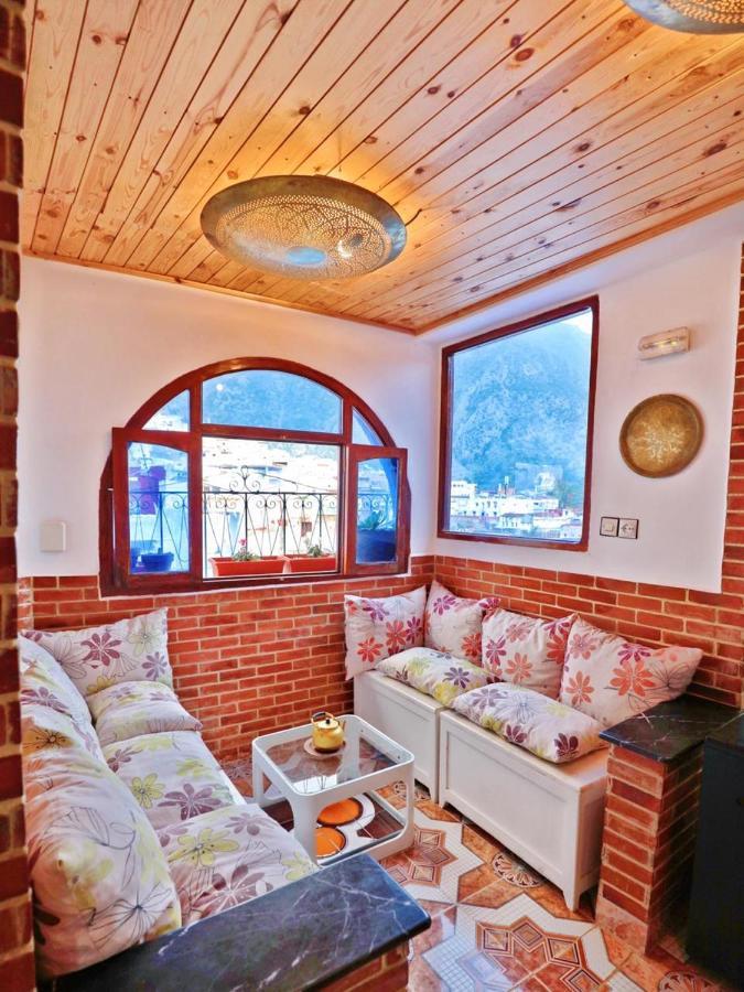 Aymane Rooftop Budget Panoramic Hotel Chefchaouen Luaran gambar